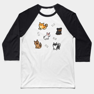 Pups and bones pattern Baseball T-Shirt